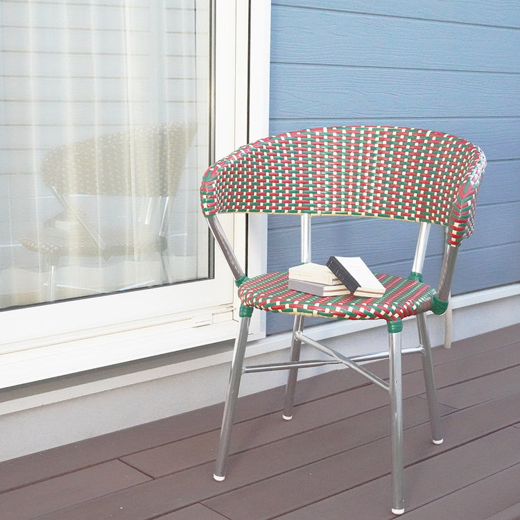 Aluminum Roundish Chair RED&GREEN